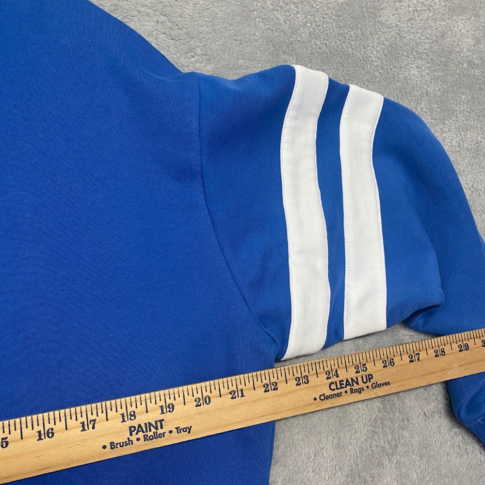 Madewell Sweatshirt Womens Small Crewneck Varsity Blue Striped NY284 - Picture 5 of 9